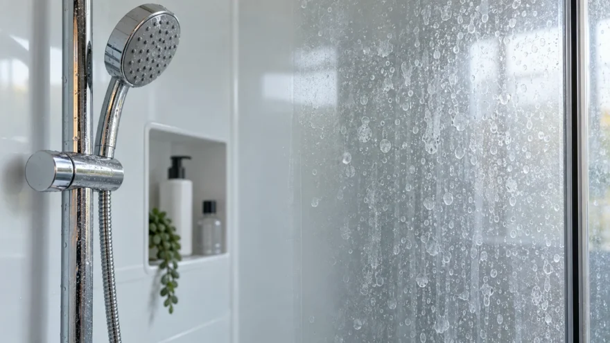 Hard Water on Shower Glass Shower Door