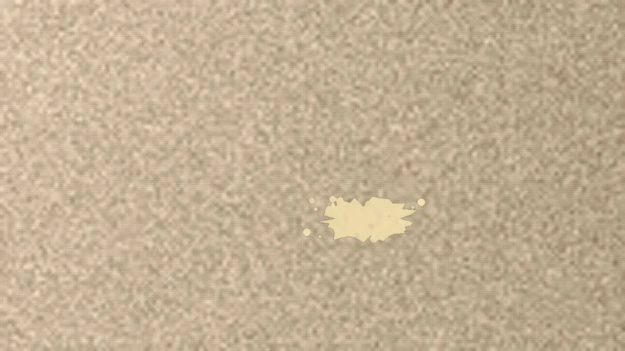 Candle wax residue on beige carpet fibers