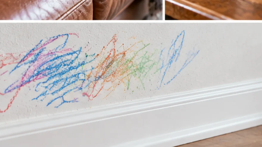 Stains & Residue on Painted Wall Wall