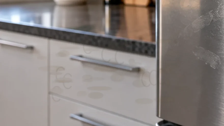 Grease on Painted Cabinet Kitchen Cabinet