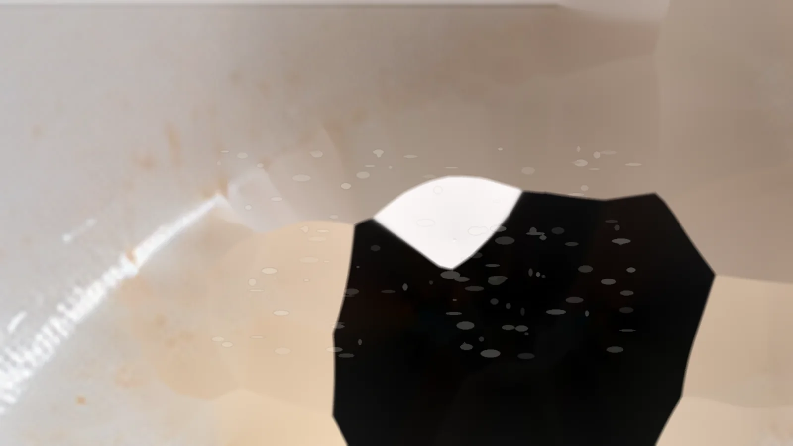 Hard Water on Porcelain Sink