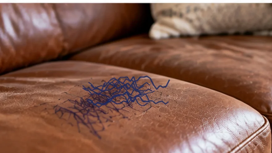 Permanent Marker on Leather Couch
