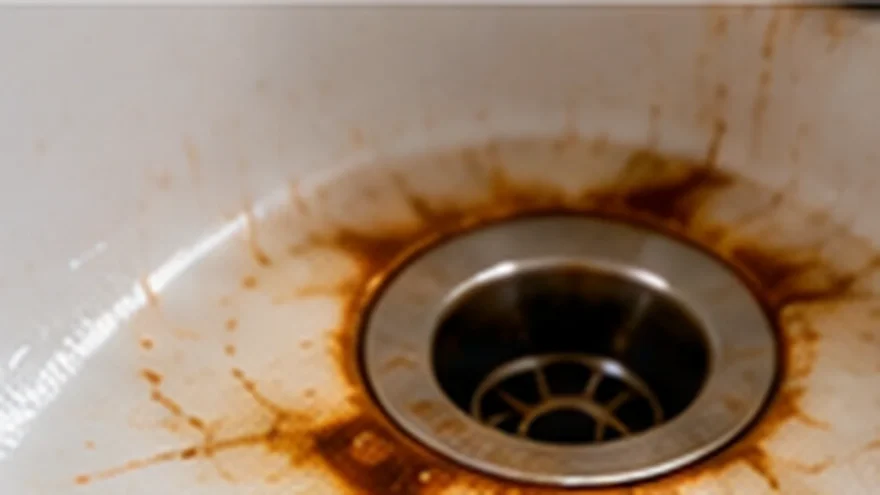 Rust on Porcelain Sink