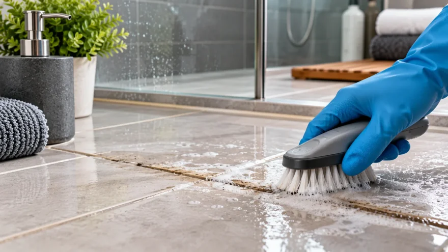 Soap Scum on Grout Shower Grout