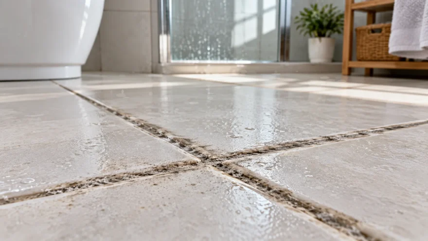 Soap Scum on Porcelain Tile Shower Tile