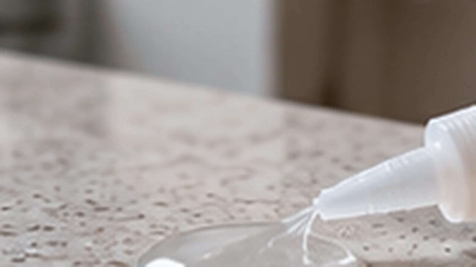 Super Glue on Quartz Countertop