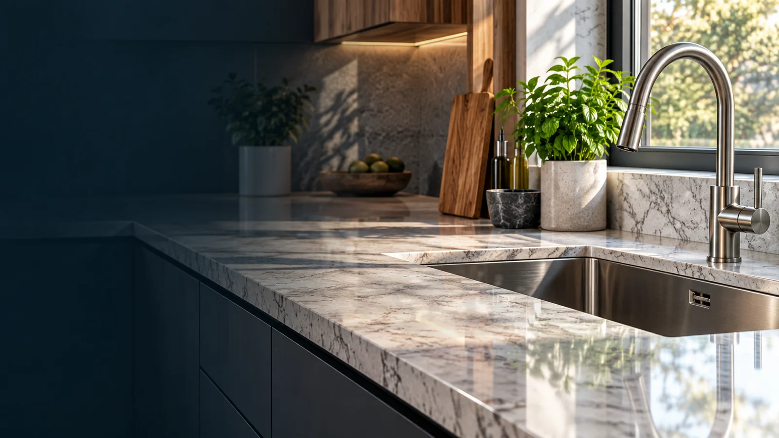 Water Stains on Granite Countertop